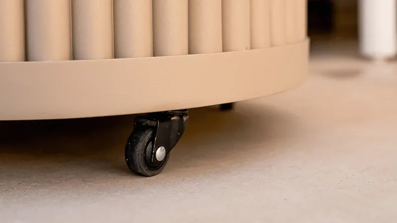 Cosipillar Curved Sandybeige hjul