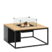 Cosiloft 100 svart teak med glass