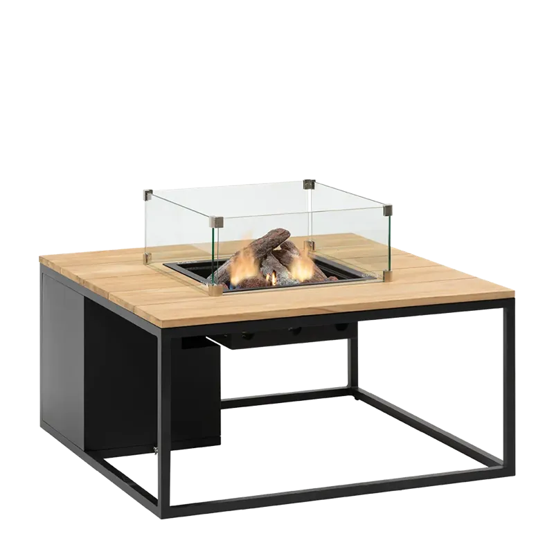 Cosiloft 100 svart teak med glass