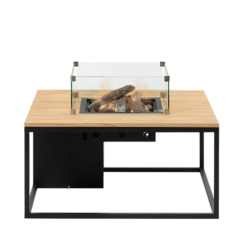 Cosiloft 100 svart teak med glass