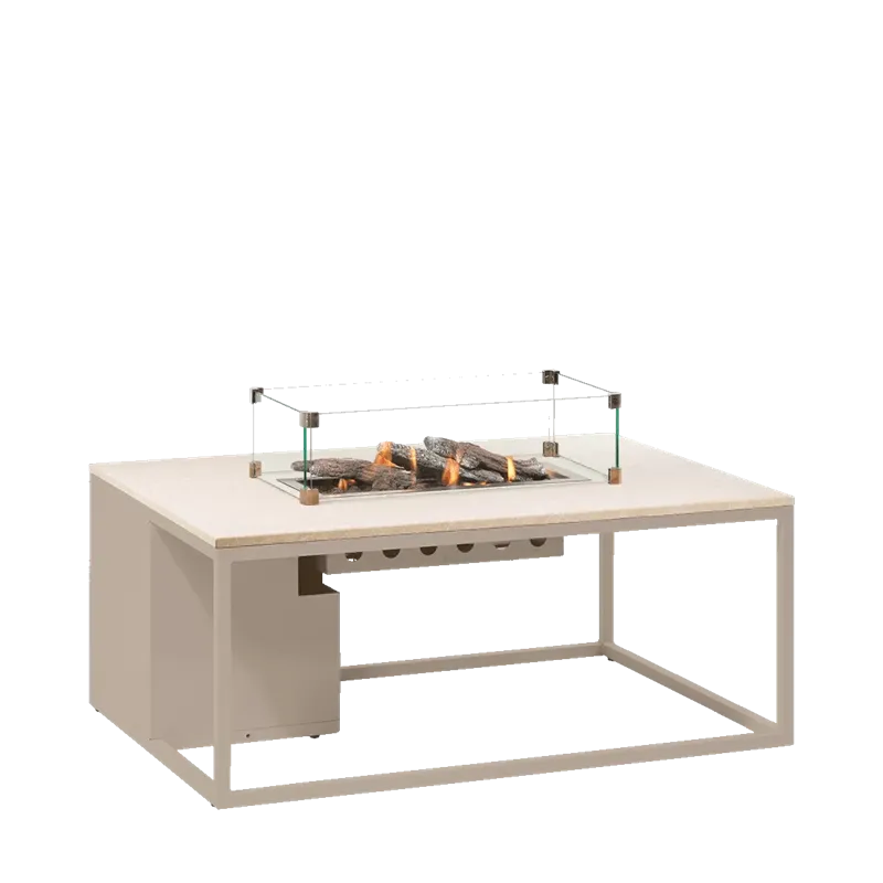 Cosiloft 120 sandbeige stein med glass