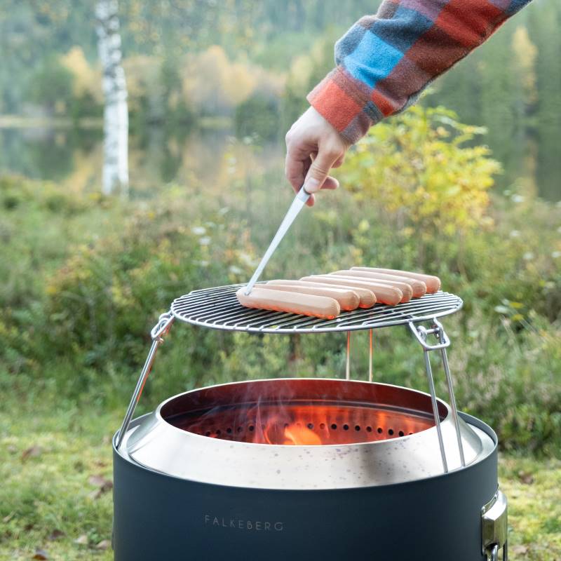 Falkeberg Firepit Grillrist i bruk