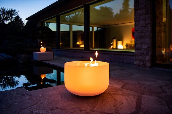 Qflame Pure på steingulv